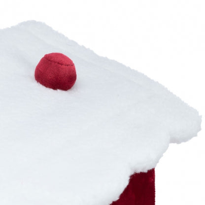 Kuschelhöhle Nevio mit Weihnachtsmotiv und Schaumstoff-Polsterung.