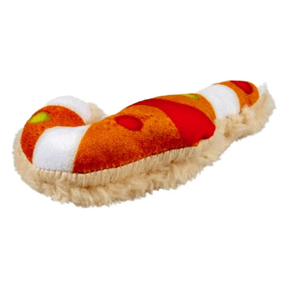 Weihnachts-Spielset Katze – Plüsch-Zuckerstange mit Katzenminze, ca. 10 × 6 cm