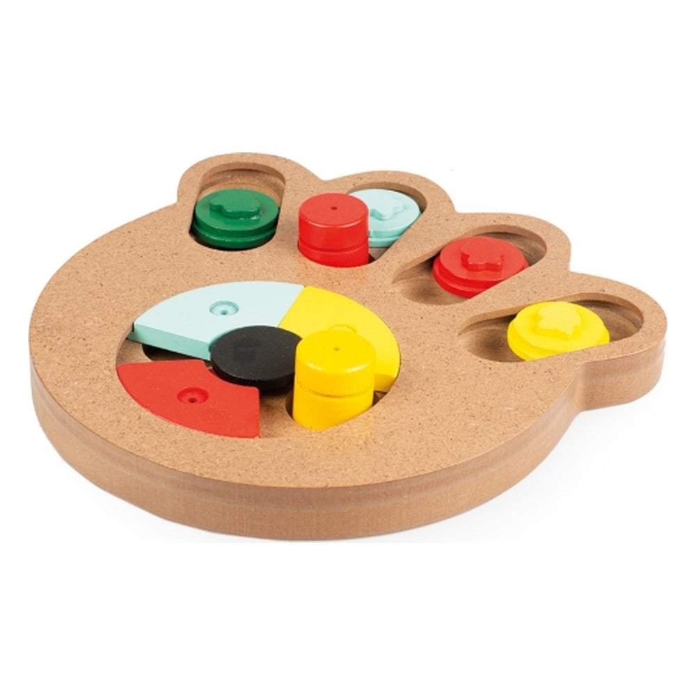 Weihnachts-Spielset Katze – Duvoplus Slide n Snack Puzzle Pfote mit Aussparungen für Leckerlis